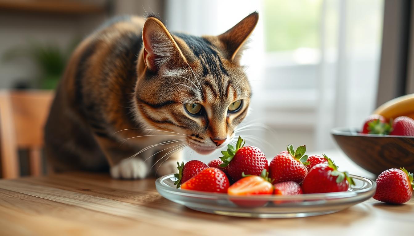 can cats eat strawberirries