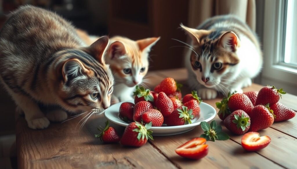 cats and human food strawberry risks