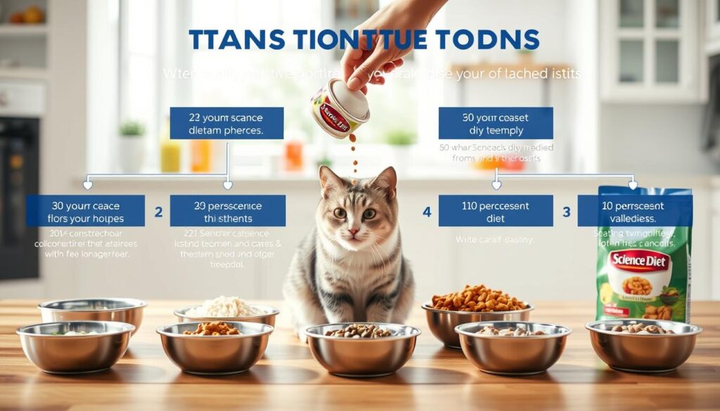 science diet cat food transition steps