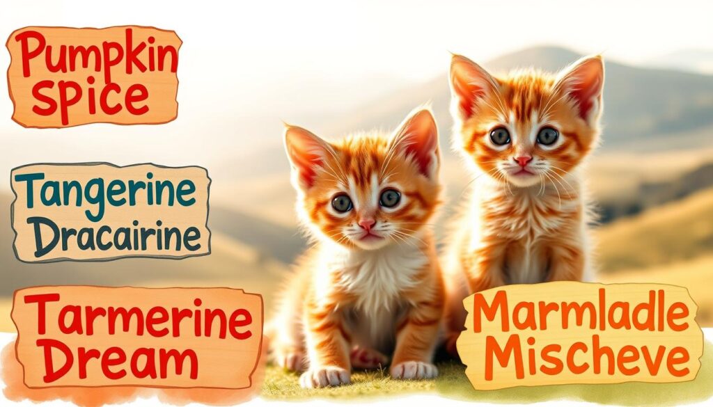 unique orange cat names