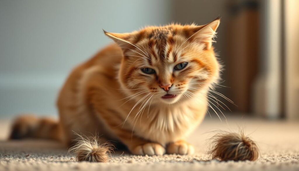 cat hiccups and hairballs