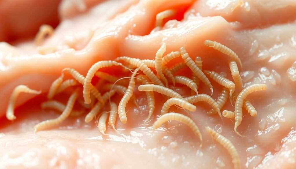 parasites in raw chicken