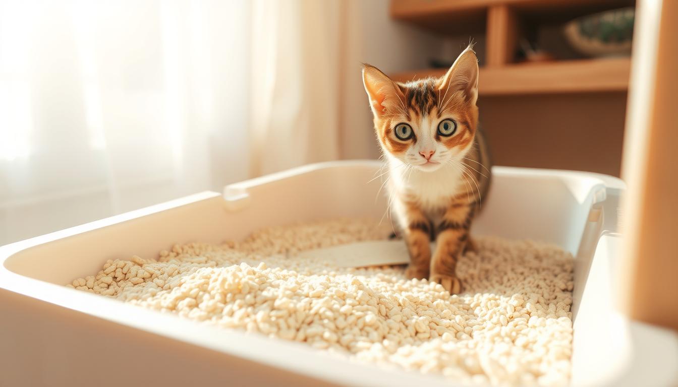 slide cat litter