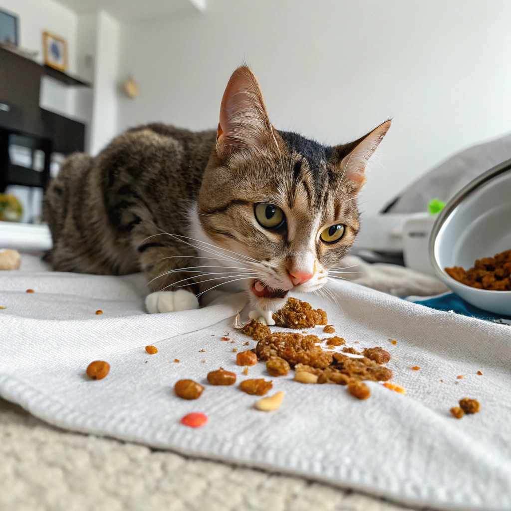 Cat Is Vomiting Food