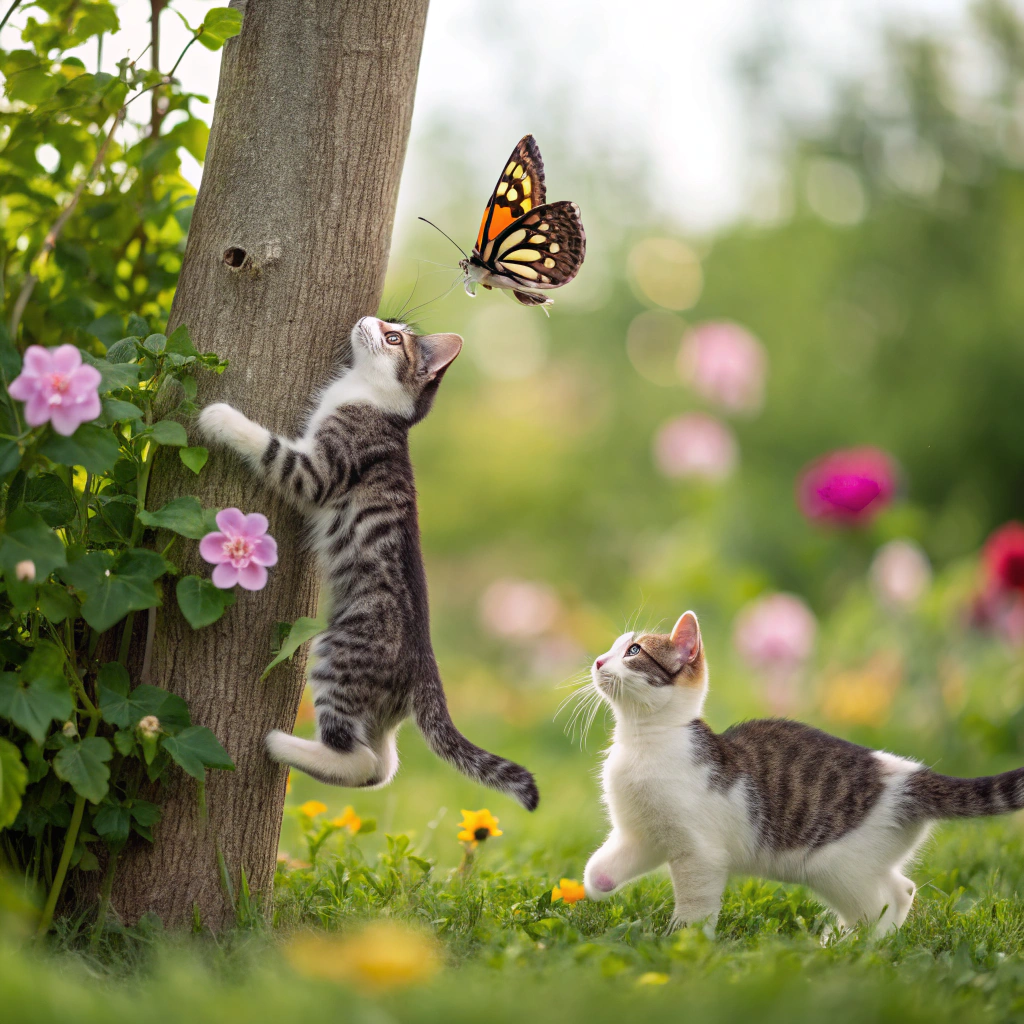 cats live outdoors